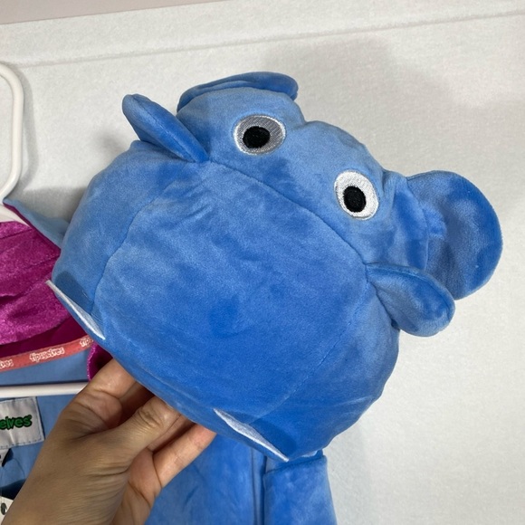 Tipsy Elves Hippo Costume Full Zip Onesie Size Large - Picture 5 of 13